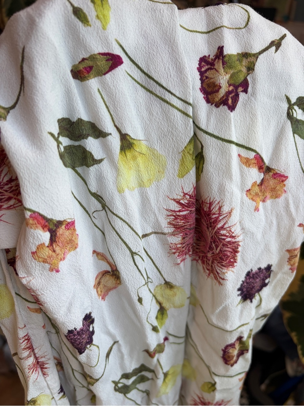 & Other Stories Los Angeles Atelier Floral Mock Neck Open Back Mini Dress US 6 - Picture 9 of 9